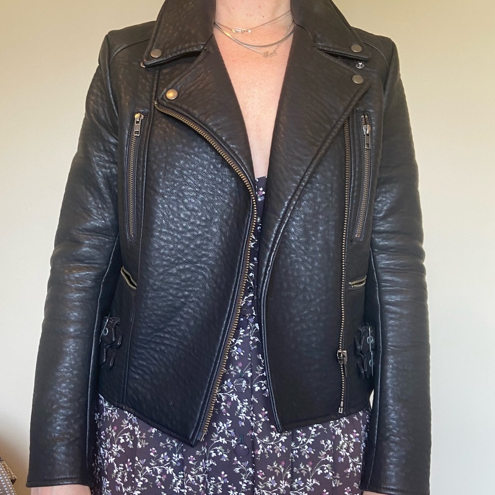 Free People Vegan Leather Jacket